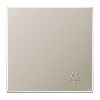 Jung Wippe 1fach, mit abtastbarem Symbol "Klingel", Serie LS, Edelstahl ES2990KP