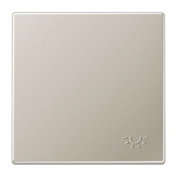 Jung Wippe 1fach, mit abtastbarem Symbol "Licht", Serie LS, Edelstahl ES2990LP
