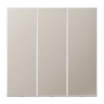 Jung Wippe 3fach, Serie LS, Edelstahl ES993