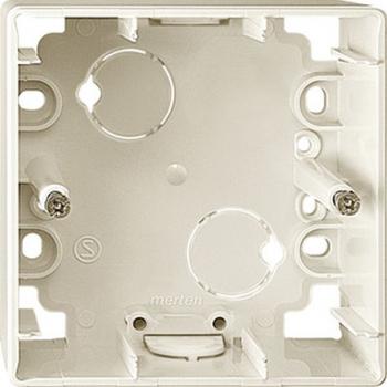 Merten 1-M, ATELIER-M Aufputz-Gehäuse 1fach weiß glänzend 519144