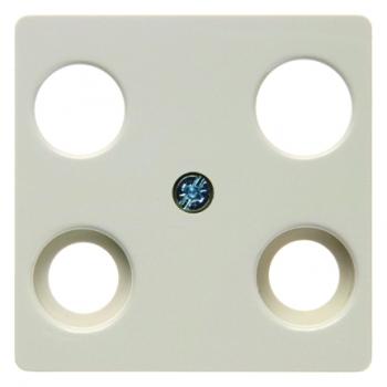 Berker S.1 Abdeckung Antennendose 4Loch wei§, gl_nzend 148302