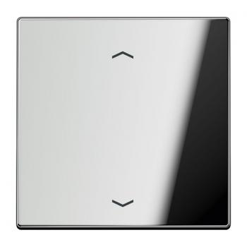 Jung Steuertaste Standard, Symbol Pfeil, Metall verchromt, Serie LS, glanzchrom GCR1700P