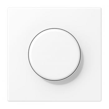 Jung Abdeckung für Drehdimmer, Duroplast lackiert, Serie LS, schneeweiß matt LS1940WWM