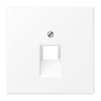 Jung Abdeckung für IAE/UAE-Anschlussdosen 1 x 8-polig, Thermoplast lackiert, Serie LS, schneeweiß matt LS969-1UAWWM