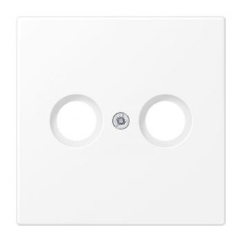 Jung Abdeckung für Antennendosen, Thermoplast lackiert, Serie LS, schneeweiß matt LS990TVWWM