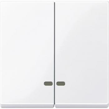 Merten System M Serien Kontroll Wippe aktivwei§ gl_nzend MEG3420-0325