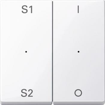 Merten Wippen fŸr Taster-Modul 2fach (Szene1/2, 1/0), aktivwei§ gl_nzend, System M MEG5228-0325