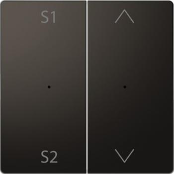 Merten Wippen fŸr Taster-Modul 2fach (Szene1/2, 1/0), Anthrazit, System Design MEG5228-6034