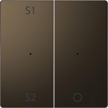 Merten Wippen fŸr Taster-Modul 2fach (Szene1/2, 1/0), Moccametallic, System Design MEG5228-6052
