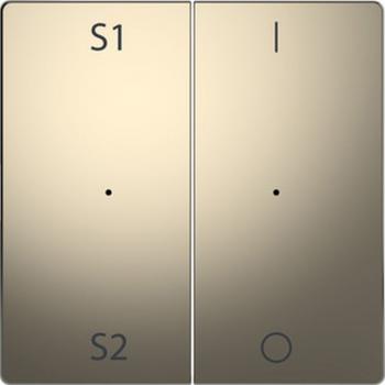Merten Wippen fŸr Taster-Modul 2fach (Szene1/2, 1/0), Nickelmetallic, System Design MEG5228-6050