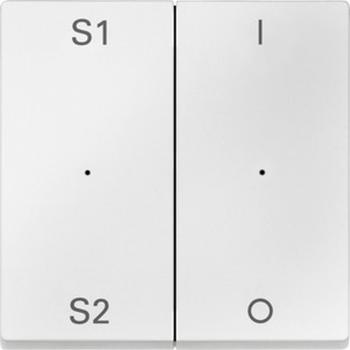 Merten Wippen fŸr Taster-Modul 2fach (Szene1/2, 1/0), polarwei§, System M MEG5228-0419