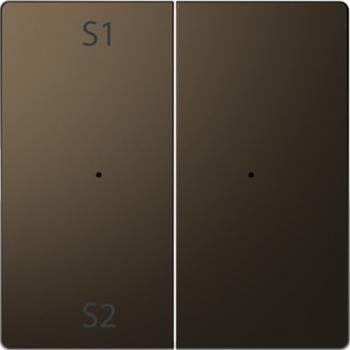 Merten Wippen fŸr Taster-Modul 2fach (Szene1/2, blank), Moccametallic, System Design MEG5226-6052