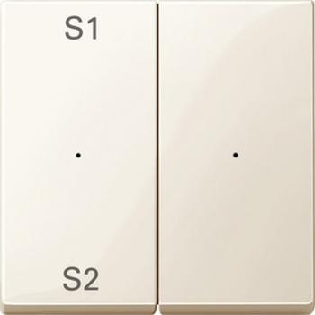 Merten Wippen fŸr Taster-Modul 2fach (Szene1/2, blank), wei§ gl_nzend, System M MEG5226-0344