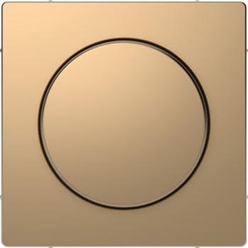 Merten Zentralplatte mit Drehknopf, Champagnermetallic, System Design MEG5250-6051