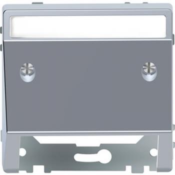 Merten Schr_gauslass mit Schriftfeld, Edelstahl, System Design MEG4540-6036