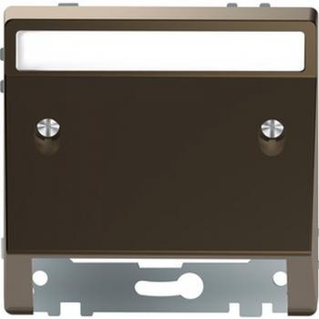 Merten Schr_gauslass mit Schriftfeld, Moccametallic, System Design MEG4540-6052