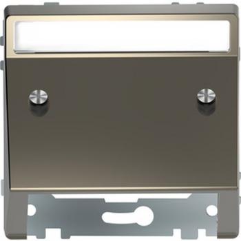 Merten Schr_gauslass mit Schriftfeld, Nickelmetallic, System Design MEG4540-6050