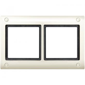 Merten AQUADESIGN-Rahmen mit Verschraubung, 2fach, weiß 401244