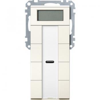 Merten Taster 4fach plus mit Raumtemperaturregler, weiß, System M MEG6214-0444