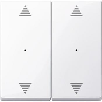 Merten Wippen fŸr Tastermodul 2fach mit Aufdrucken Auf/Ab, aktivwei§ gl_nzend, System M 619725