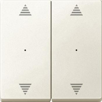 Merten Wippen fŸr Tastermodul 2fach mit Aufdrucken Pfeile Auf/Ab, wei§, System M 625844