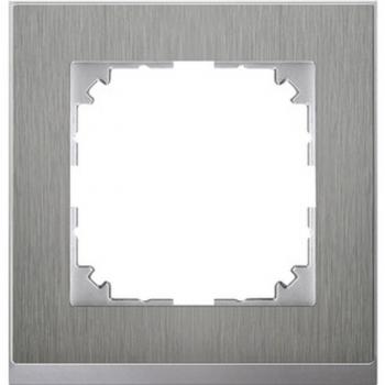 Merten M-Pure Decor-Rahmen, 1fach, Edelstahl/aluminium MEG4010-3646
