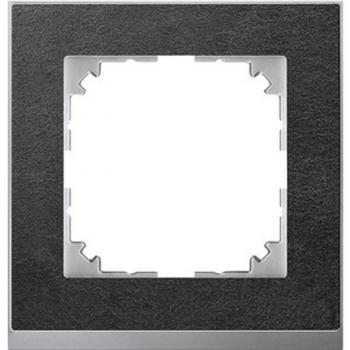 Merten M-Pure Decor-Rahmen, 1fach, Schiefer/aluminium MEG4010-3669