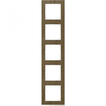 Merten M-Pure Decor-Rahmen, 5fach, Eiche/aktivwei§ MEG4050-3674