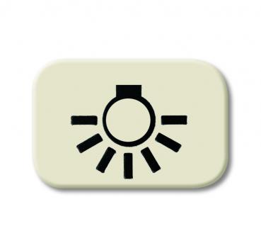 B+J Busch-Duro 2000¨ SI, Tastersymbol Licht, wei§ 2525 LI