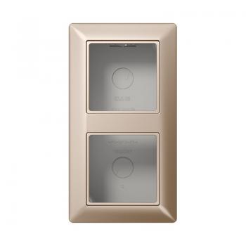 Jung A500 Aufputz-Gehaeuse 2fach Champagner AS582ACH