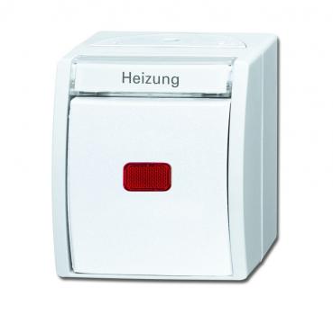 B+J ocean¨ Heizung-Notschalter 2-polig, alpinwei§ 2601/2 SKWNH-54