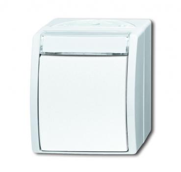 B+J ocean¨ Wippschalter mit Beschriftungsfeld, alpinwei§ 2601/6 WN-54