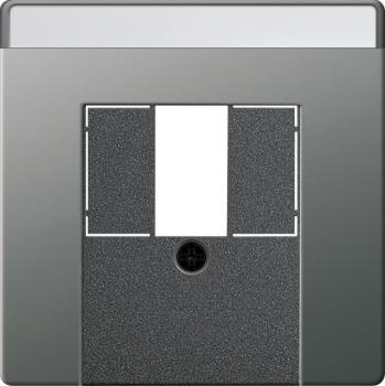 Gira System 55 TAE Abdeckung Edelstahl 0876600