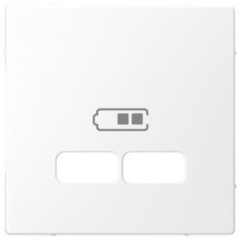 Merten Abdeckung USB Ladestation-Einsatz, Lotoswei§, System Design MEG4367-6035