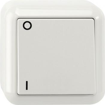 Merten Ausschalter, 2-polig, polarwei§, AUFPUTZ MEG3112-8719