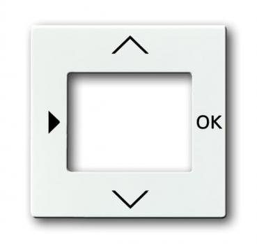 B+J future linear, Zentralscheibe für Timer Bedienelement, studioweiß 6435-84