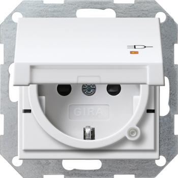 Gira SCHUKO KD Kontroll + SH System 55 Reinweiß 276303