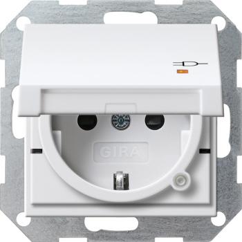 Gira SCHUKO KD Kontroll + SH System 55 Reinweiß m 276327