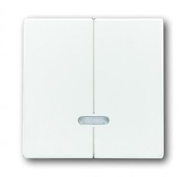 B+J future linear, Serien Tastdimmer Abdeckung studioweiß 6545-84