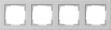 Gira E2 Abdeckrahmen 4-Fach Grau matt 021437