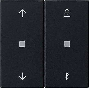 Gira S3000 Jalousie- + Schaltuhr BT System 55 Schwarz m 5367005