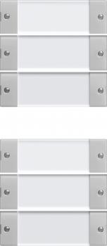 Gira Wippenset 6f (3+3) BSF System 55 Klar/Grau m 2136015