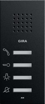 Gira Wohnungsstation AP System 55 Schwarz m 1250005