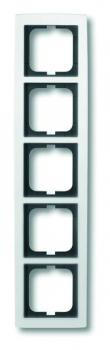 B+J solo¨,  Rahmen 5-fach studioweiss 1725-84
