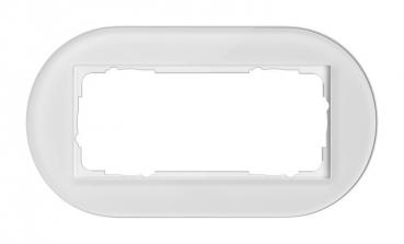 Gira Abdeckrahmen 2f o.M. Gira Studio G Weiß 1002130