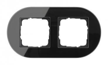 Gira Abdeckrahmen 2f Gira Studio G Schwarz 0212135
