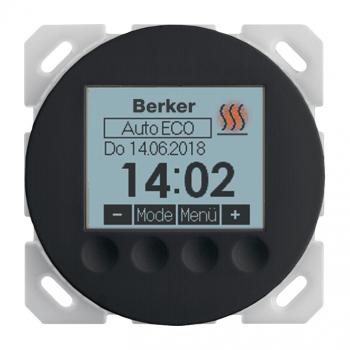 Berker Serie 1930 / R Classic Thermostat Zeitgesteuert schwarz 20462045