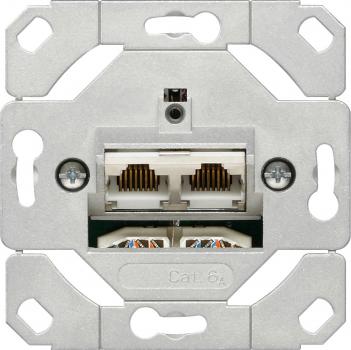 Metz BTR E-DAT C6A 130C381200-I Datendose 600MHZ 2xRJ45