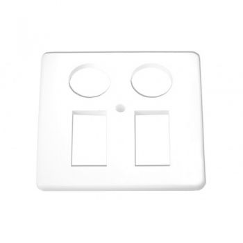 Homeway HW-ZP-EK5 TAE/TAE Zentralplatte 50x50mm reinweiss