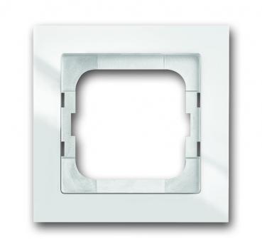 B+J Busch-axcent¨,  Rahmen flat, 1-fach, studiowei§ 1721-284/11